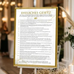 Ehegesetz Poster XXL - Antik