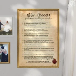 Ehegesetz Poster XXL - Historisch