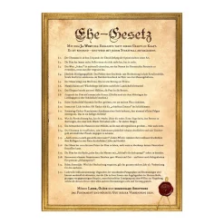 Ehegesetz Poster XXL - Historisch