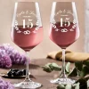 2er Set Weingläser mit Gravur - Kristallhochzeit