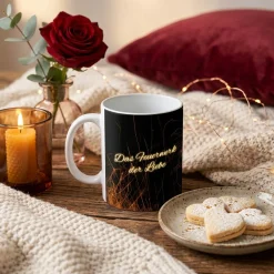 Feuerwerk der Liebe - personalisierte Tasse