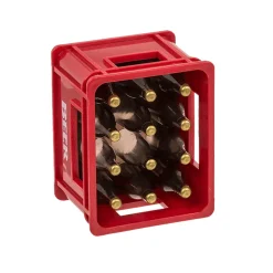 Flaschenöffner Bierkasten - Bieröffner mit Magnet Rot