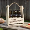 Flaschenträger mit Gravur - Opas Männerhandtasche