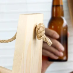 Flaschenträger mit Gravur - Opas Männerhandtasche