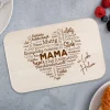 Frühstücksbrettchen für Mama - Wortherz