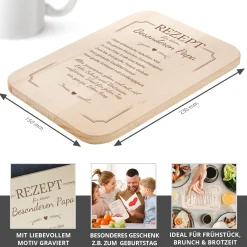 Frühstücksbrettchen für Papa - Rezept
