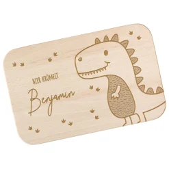Frühstücksbrettchen mit Gravur - Dino