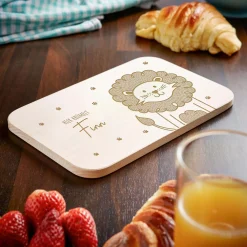 Frühstücksbrettchen mit Gravur - Löwe