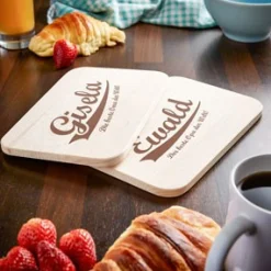 Frühstücksbrettchen Set mit Gravur - Die besten Großeltern