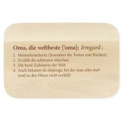 Frühstücksbrettchen Set mit Gravur - Definition Großeltern