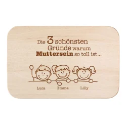 Frühstücksbrettchen - Warum Muttersein so toll ist