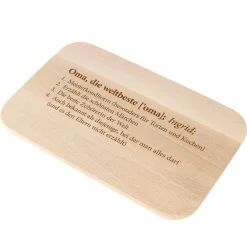 Frühstücksbrett mit Gravur - Definition Weltbeste Oma