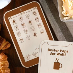 FrühstücksPad mit Gravur - Bester Papa
