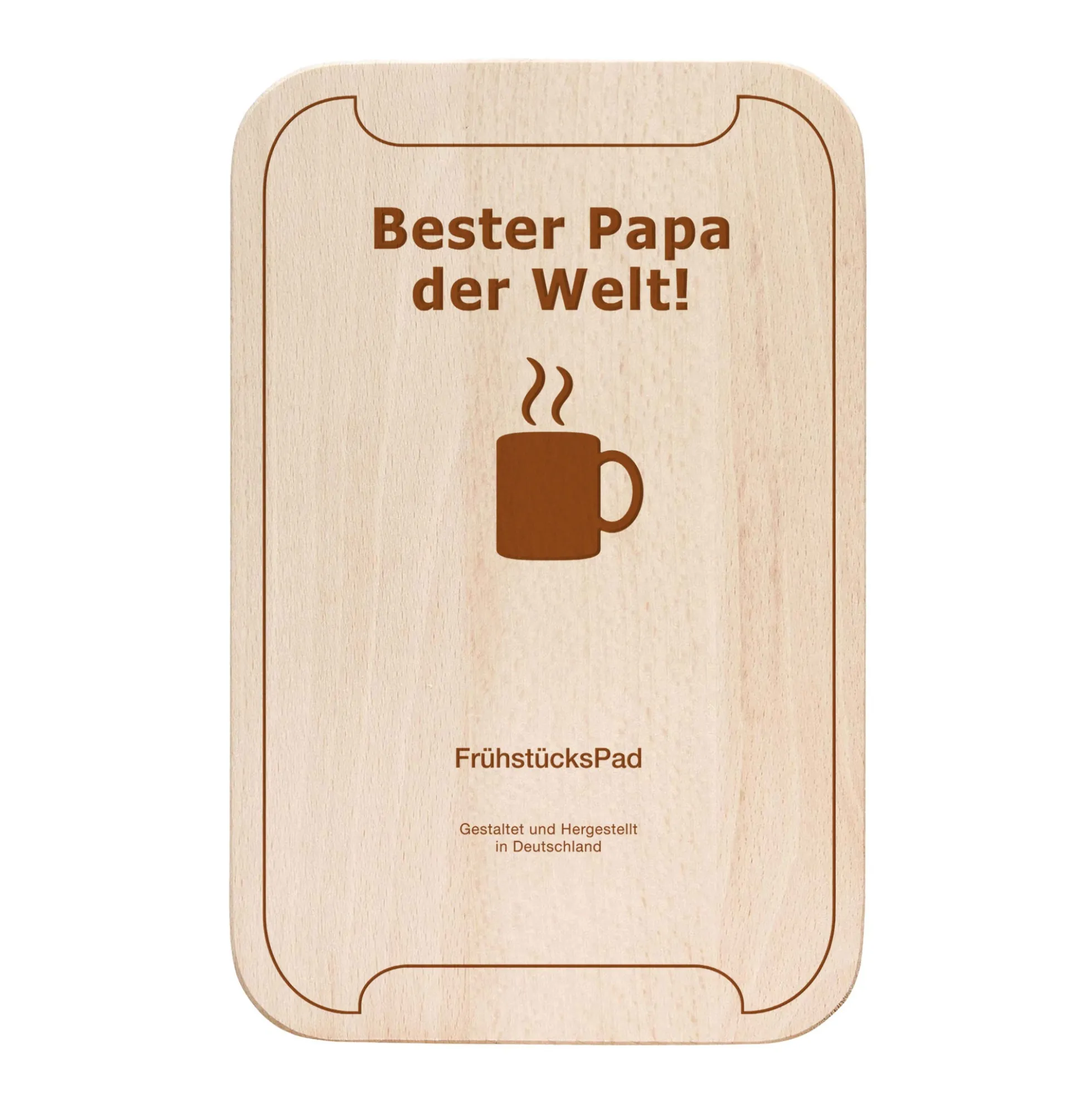 FrühstücksPad mit Gravur - Bester Papa