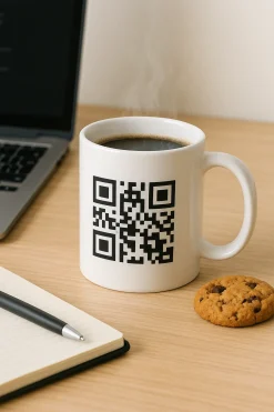 Geheimtasse mit QR-Code – Scanne & erhalte 