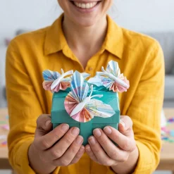 Geldgeschenk Schmetterling Weiß - 3er Set Geschenkverpackung für Geld