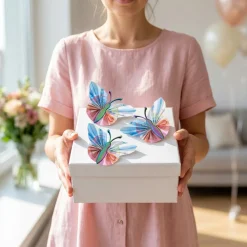 Geldgeschenk Schmetterling Farbverlauf – 3er Set Geschenkverpackung für Geld