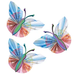 Geldgeschenk Schmetterling Farbverlauf – 3er Set Geschenkverpackung für Geld