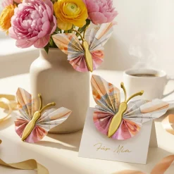Geldgeschenk Schmetterling Gold - 3er Set Geschenkverpackung für Geld