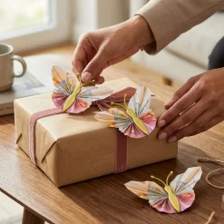 Geldgeschenk Schmetterling Gold - 3er Set Geschenkverpackung für Geld