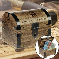 Geld Schatztruhe Piratenschatz - Dunkel