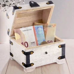 Geld Schatztruhe - Weiß