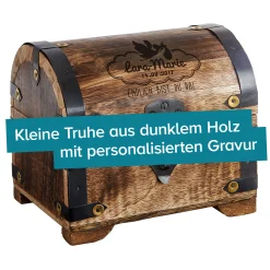 Geld Schatztruhe zur Geburt Dunkel