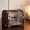 Geld Schatztruhe zur goldenen Hochzeit Dunkel