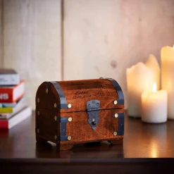 Geld Schatztruhe zur Hochzeit Dunkel - Silhouette