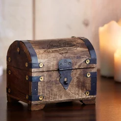 Geld Schatztruhe zur Silberhochzeit Dunkel