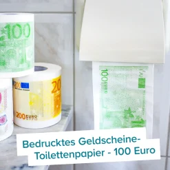 Geld Toilettenpapier - 100 Euro - 2er Set