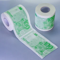 Geld Toilettenpapier - 100 Euro - 2er Set