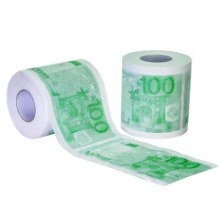 Geld Toilettenpapier - 100 Euro - 2er Set