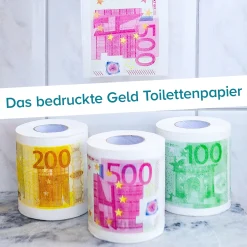 Geld Toilettenpapier - 500 Euro - 2er Set