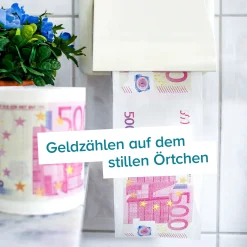 Geld Toilettenpapier - 500 Euro - 2er Set