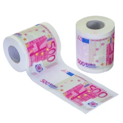 Geld Toilettenpapier - 500 Euro - 2er Set