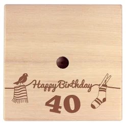 Geld Wäschespinne zum 40. Geburtstag