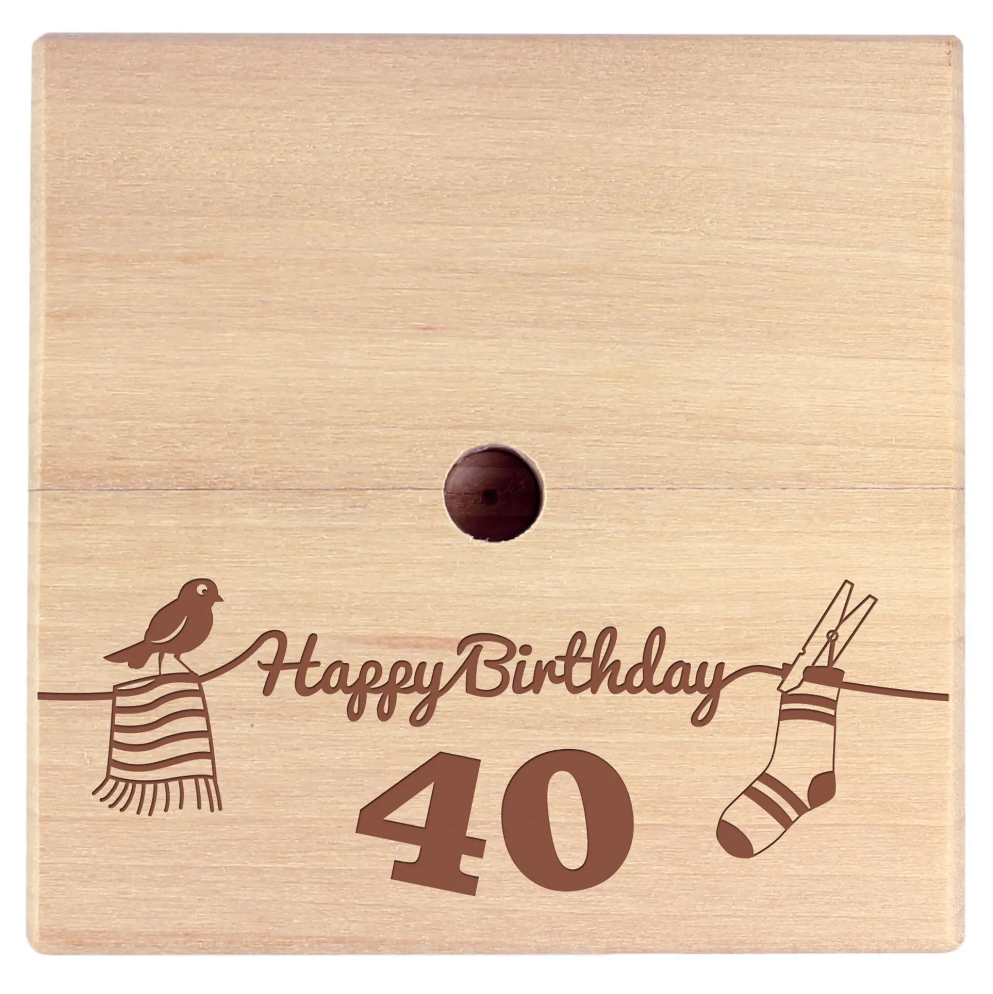 Geld Wäschespinne zum 40. Geburtstag
