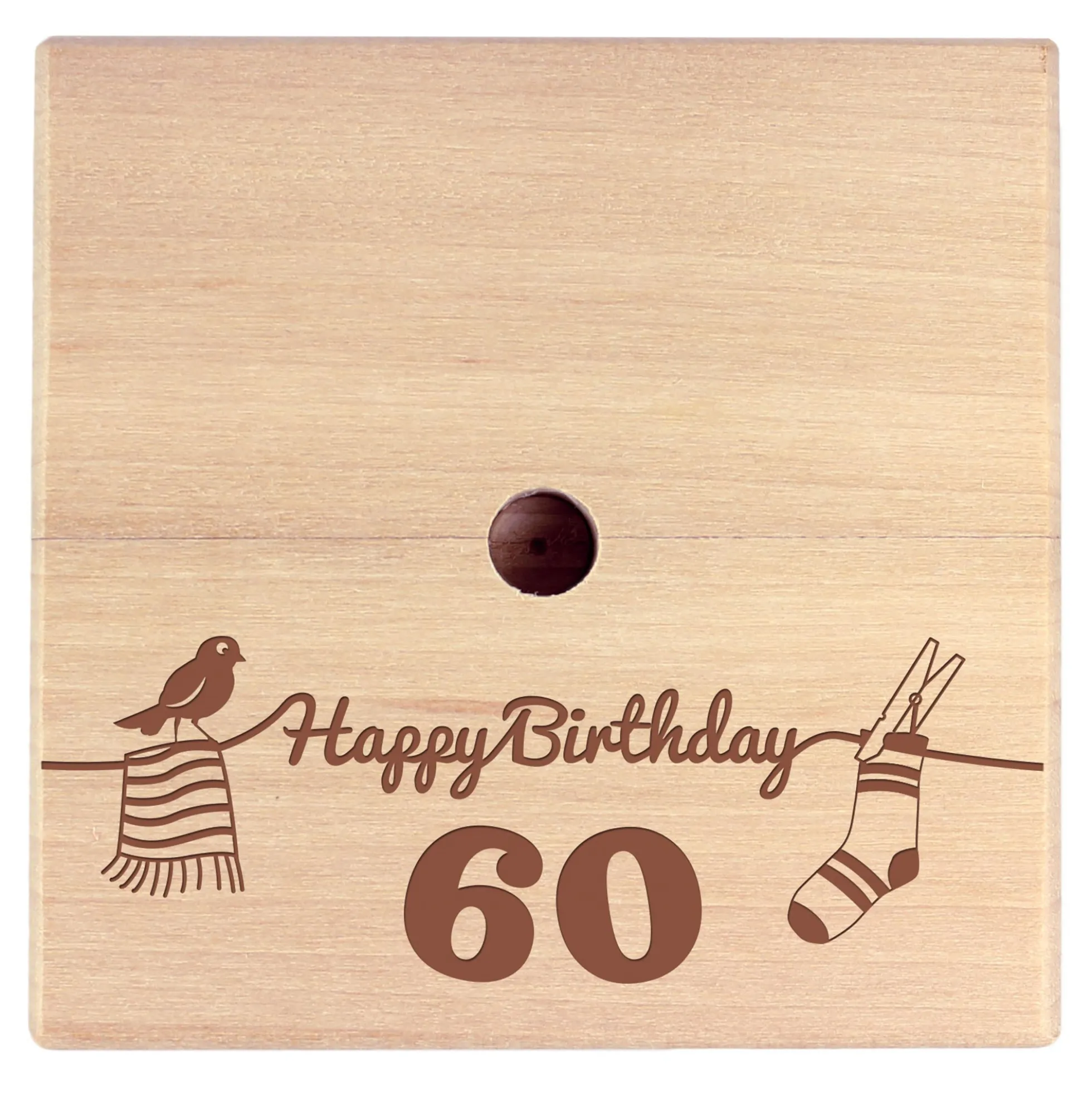 Geld Wäschespinne zum 60. Geburtstag