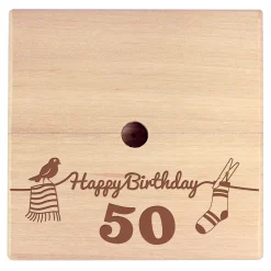Geld Wäschespinne zum 50. Geburtstag