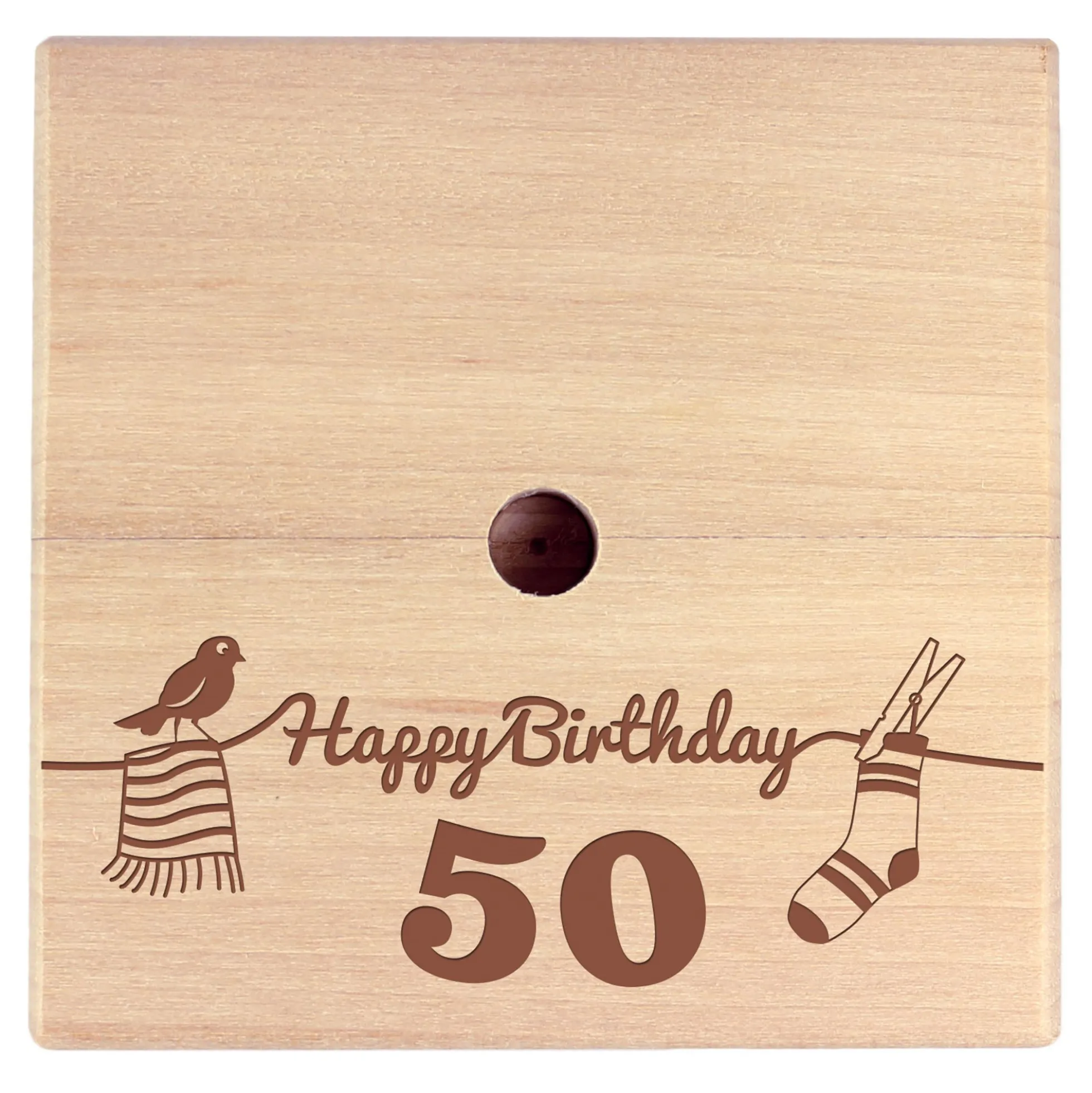 Geld Wäschespinne zum 50. Geburtstag