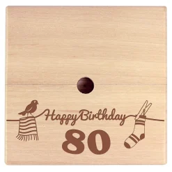 Geld Wäschespinne zum 80. Geburtstag