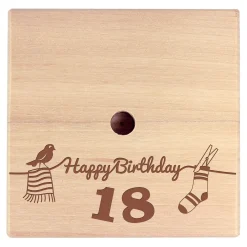 Geld Wäschespinne zum 18. Geburtstag