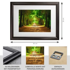Gemeinsamer Weg Frühlingsbild - personalisiert