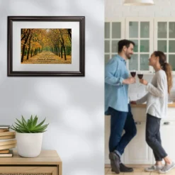 Gemeinsamer Weg Herbstbild - personalisiert