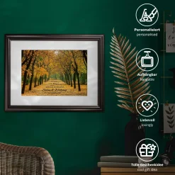 Gemeinsamer Weg Herbstbild - personalisiert
