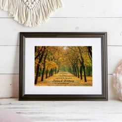 Gemeinsamer Weg Herbstbild - personalisiert