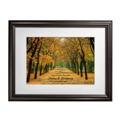 Gemeinsamer Weg Herbstbild - personalisiert