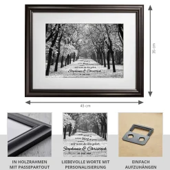 Gemeinsamer Weg - personalisiertes Bild