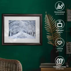 Gemeinsamer Weg Winterbild - personalisiert